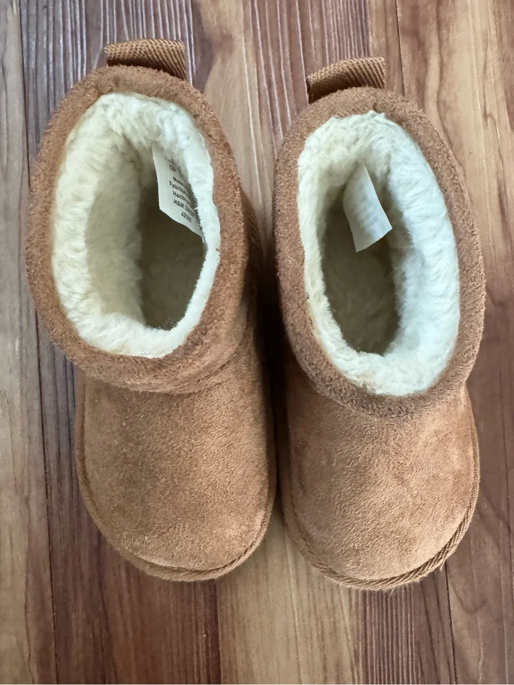 H&M Toddler Brown Faux Suede Boots Size 7.5